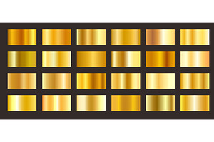 Golden gradients. Gold metallic, an Illustration by winwin.art