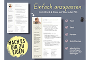 Bewerbungsvorlagen, Lebenslauf, a Resume Template by Climbwithelevator (Thumbnail 6 of 10)