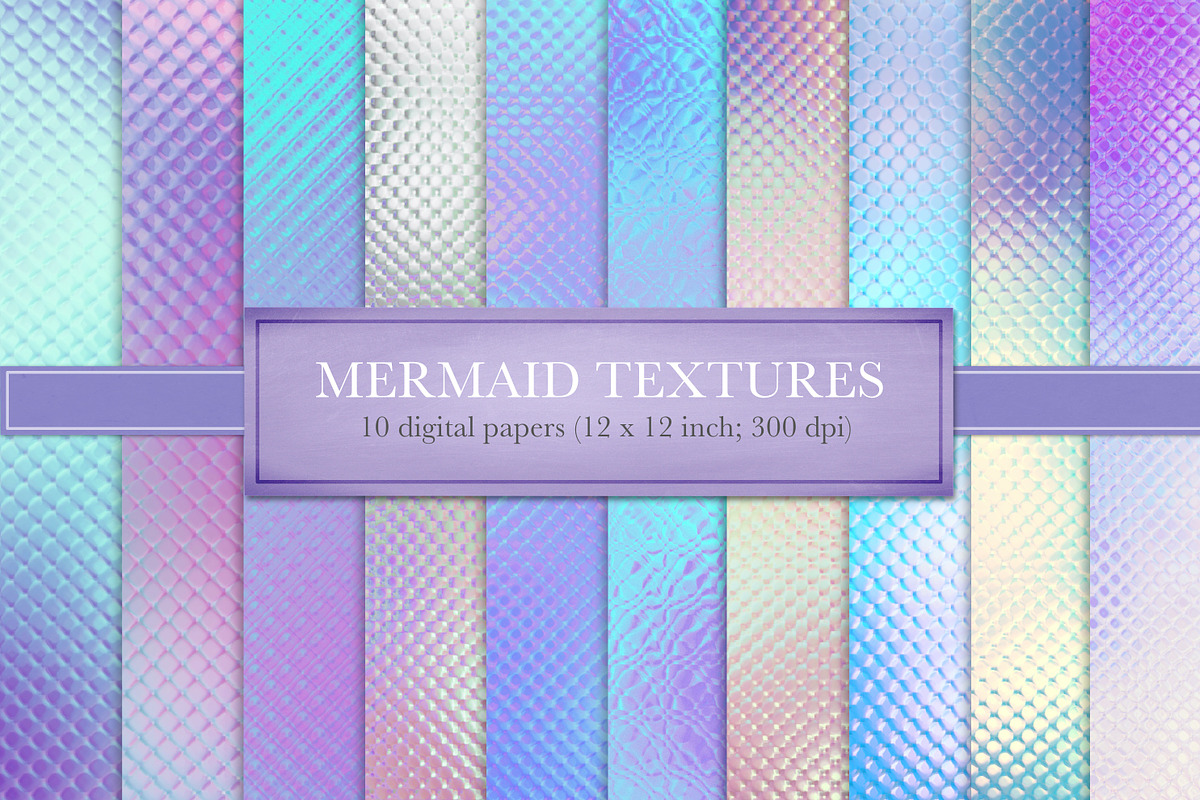 Mermaid Textures, a Texture Graphic by Paper Farms (Photo 1 of 2)