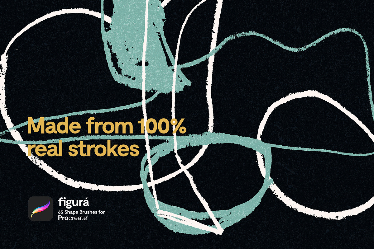 Figurá: 65 Procreate Shape Brushes, a Brush Add-On by nicholasasmita (Photo 3 of 12)