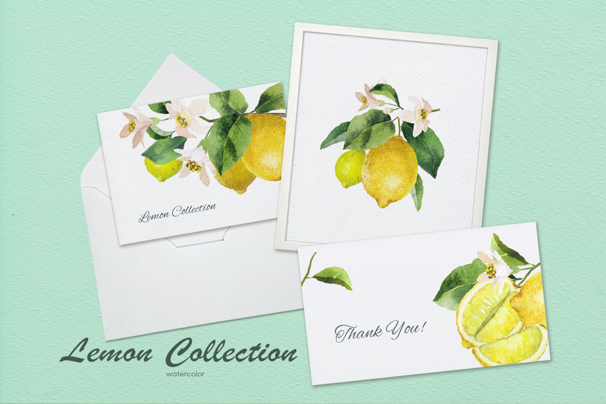 Lemon Collection, a Food Illustration by oKOLOstyle (Photo 3 of 8)