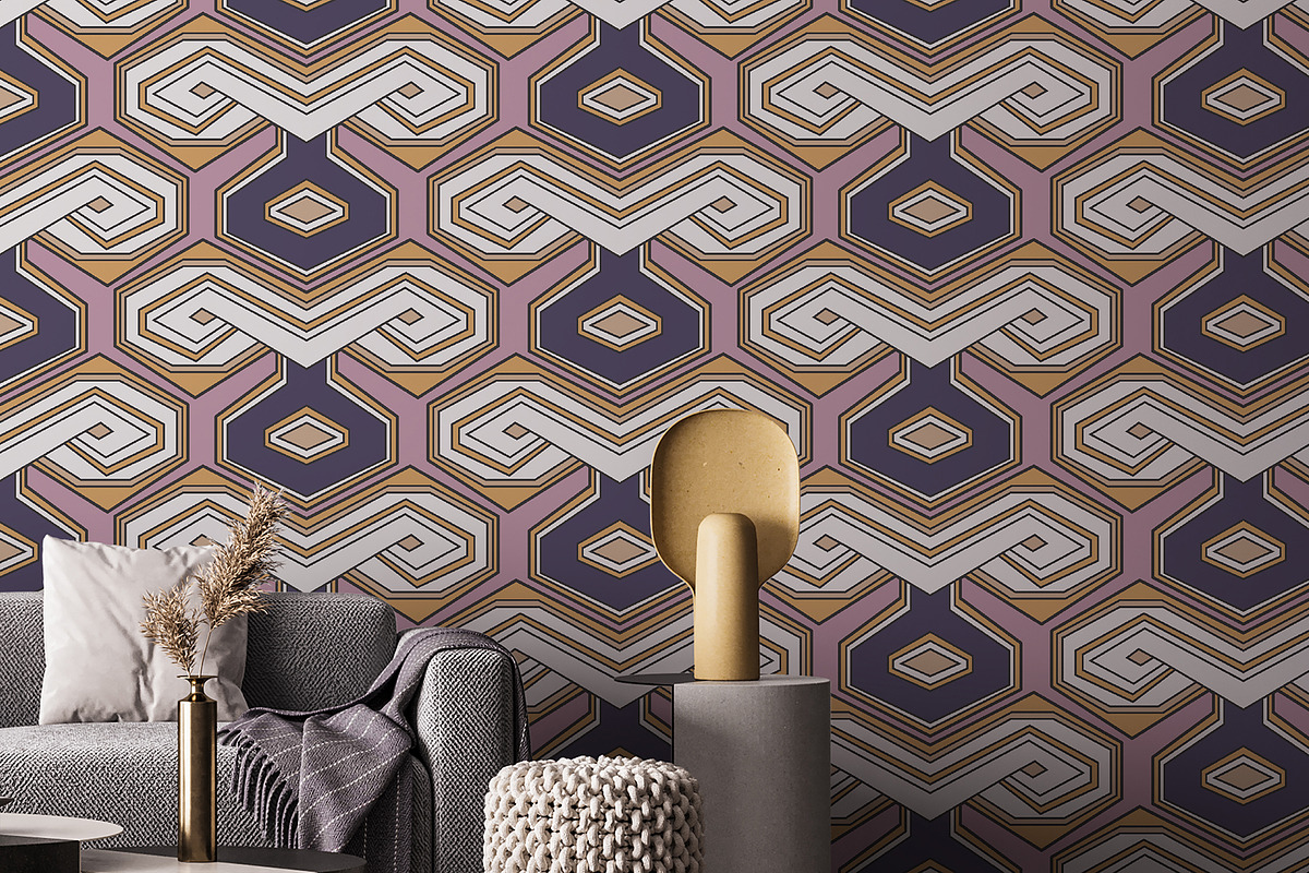 Geometric Hexagon-Honeycomb Pattern, a Pattern Graphic by StudioGlouna (Photo 5 of 9)