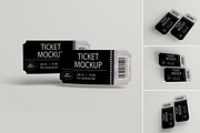 Perspective Ticket Mockup, an Advertising Mockup by Alhaytar (Thumbnail 1 of 5)