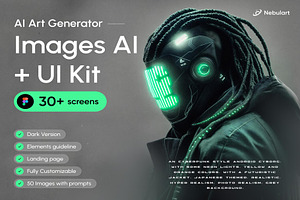 Nebulart - AI Art Generator App, an UI Kit Template by Creative Perspective