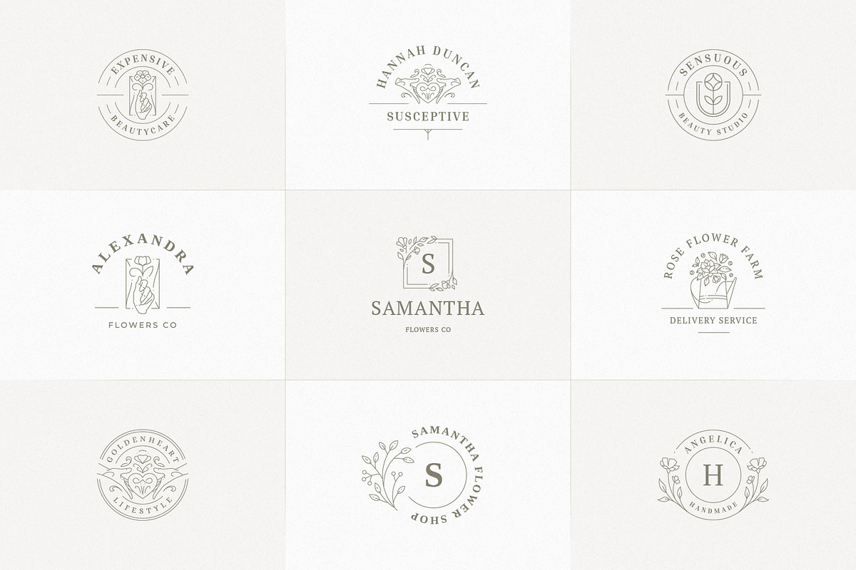 36 Botanical Logo Templates | Canva, a Branding & Logo Template by Vasya Kobelev (Photo 3 of 10)
