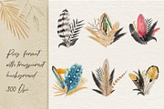 Watercolor Feathers Collection, a Decorative Illustration by GRANCI STUDIOS (Thumbnail 7 of 12)