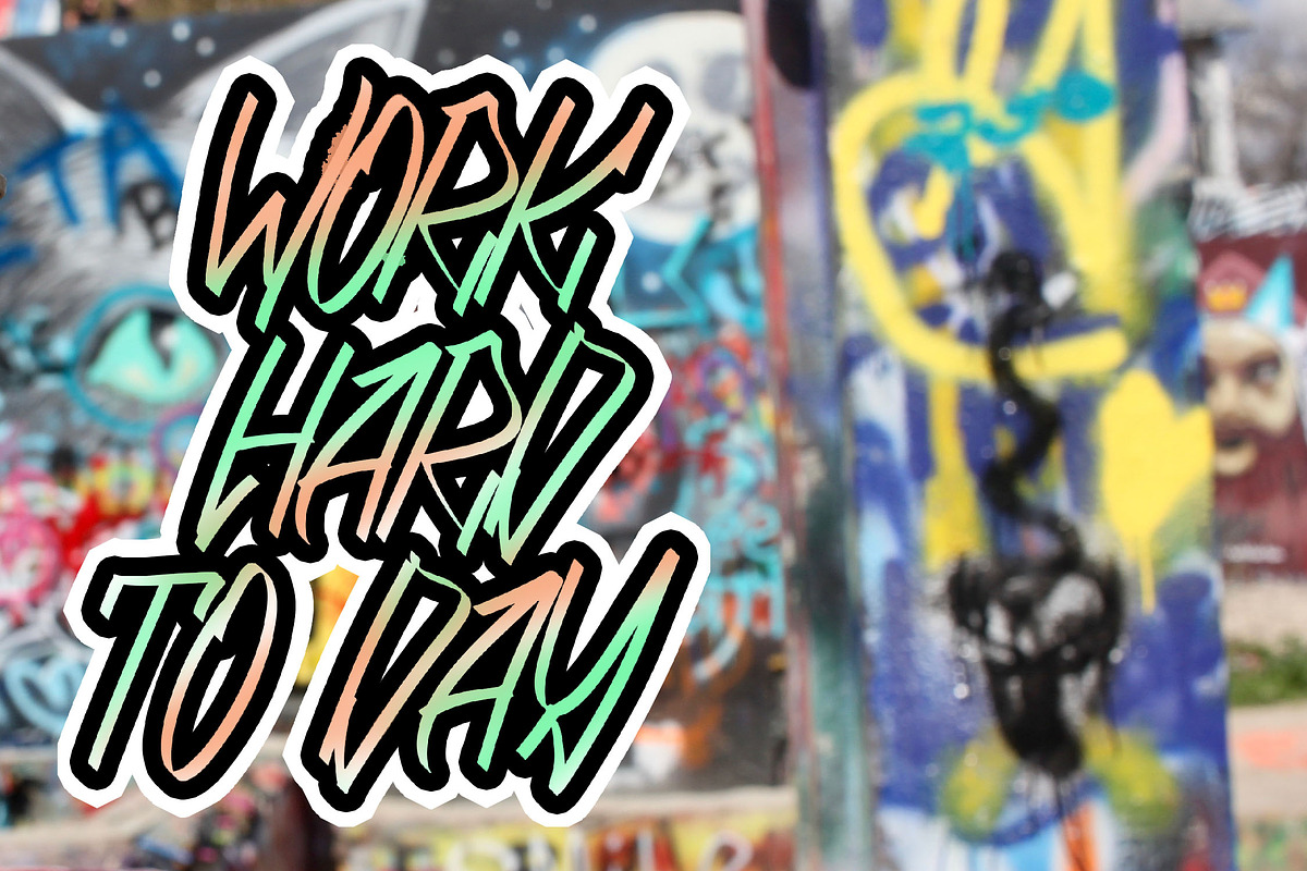 AMEKO Bold Brush Font, a Handwritten Font by NTC Graphic (Photo 4 of 9)