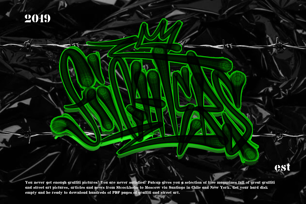 GRAFFITI BRUSH for procreate(sale), a Brush Add-On by danusetyaji (Photo 6 of 6)