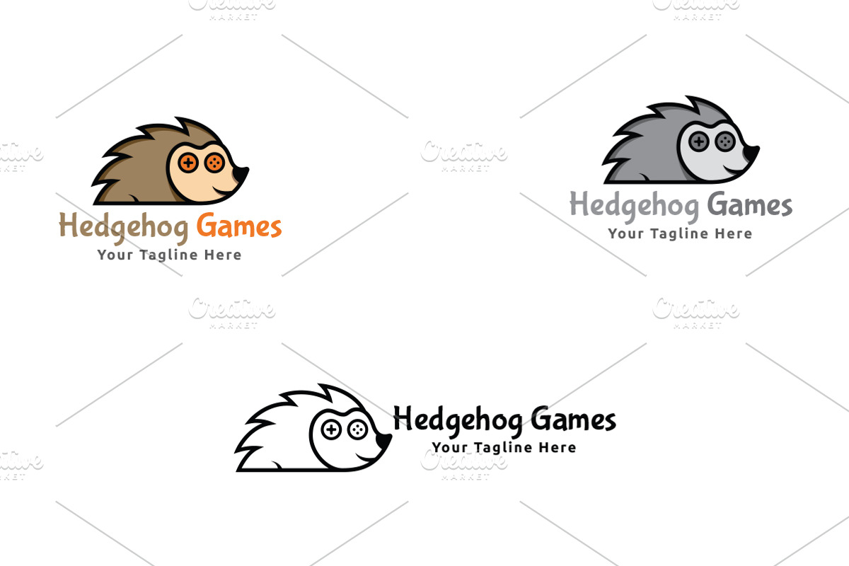 Hedgehog Games Logo, a Branding & Logo Template by Martin-Jamez (Photo 4 of 4)