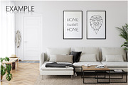 Frames & Walls Scandinavian Bundle-4, a Household Mockup by Yuri-U (Thumbnail 18 of 38)