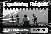 Lawang Rolak | Sport Font, a Sans Serif Font by Twicolabs Fontdation (Thumbnail 1 of 6)