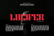 Lucifer - Modern Display Font, a Font by RagamKata (Thumbnail 1 of 12)