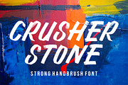 CRUSHER STONE | Brush Font, a Font by MJB Letters (Thumbnail 1 of 10)