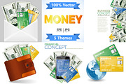 Money, Paper currency, Credit Cards, a Finance Illustration by TAlex (Thumbnail 1 of 6)