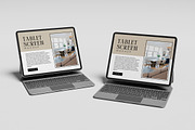 Realistic Tablet Mockup, an iPad Mockup by GraphicWindow (Thumbnail 5 of 6)