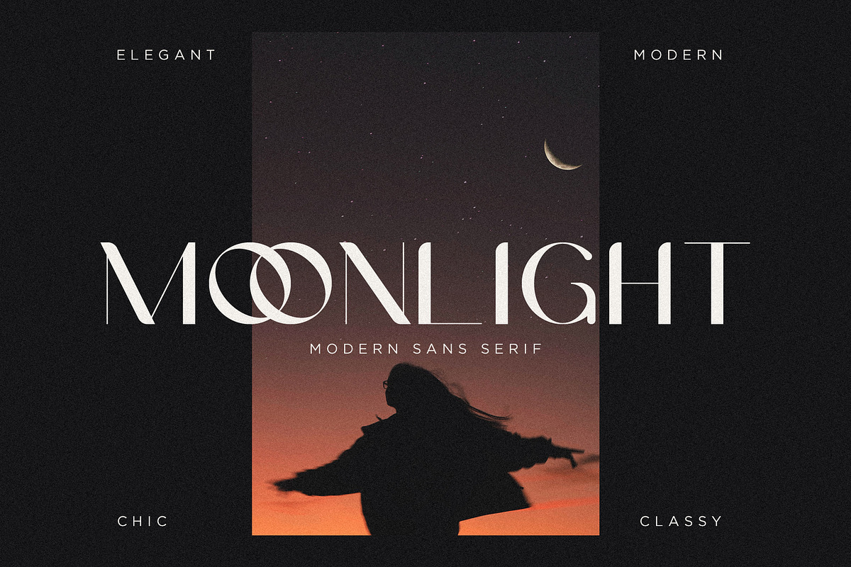 Moonlight - Modern Sans Serif, a Sans Serif Font by Mikhail Fukurou (Photo 1 of 9)