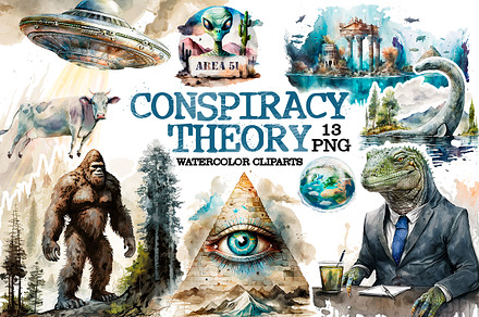 Conspiracy theory clipart