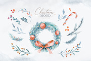 Christmas mood watercolor set, an Animal Illustration by Peace ART (Thumbnail 5 of 11)