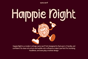 Happie Night - Playful Display Font, a Handwritten Font by Inviline.co (Thumbnail 2 of 10)