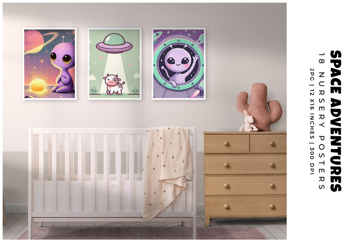 Space Adventures Posters, a Decorative Illustration by Digital Art Creations (Photo 5 of 6)