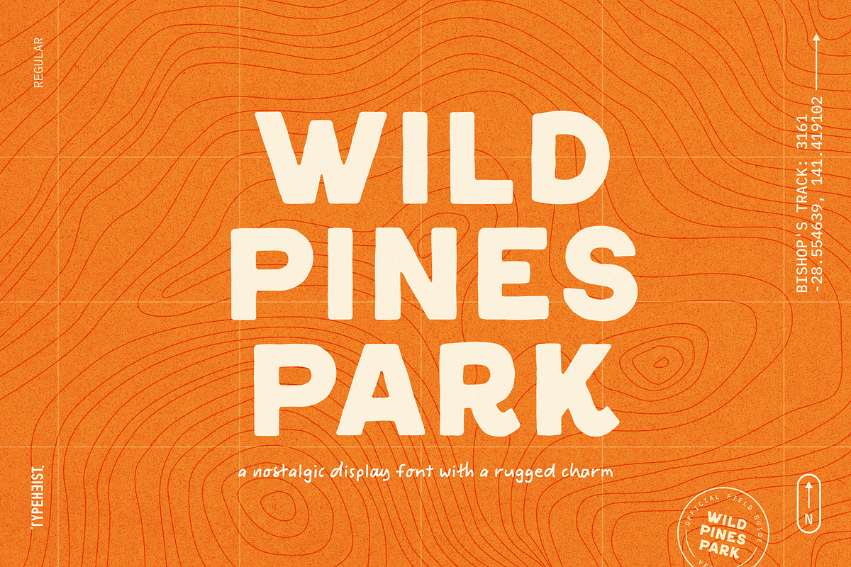 Wild Pines Park National Park Font national park font, national park