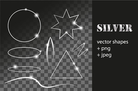 Abstract vector frames & shapes