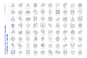 160 Business and Financial Icons Set, an Outline Icon by FourLeafLover (Thumbnail 4 of 12)