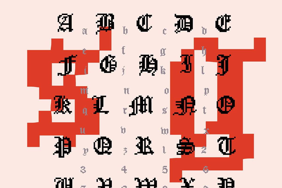 Englishthepost Pixel, a Blackletter Font by cromatixclassroom (Photo 4 of 5)