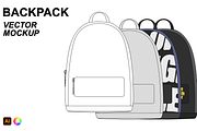 Backpack Vector Flat Mockup, a Product Mockup by Infinity Mockups (Thumbnail 1 of 8)