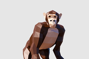 Chimpanzee, an Animal 3D Model by Studio Ochi