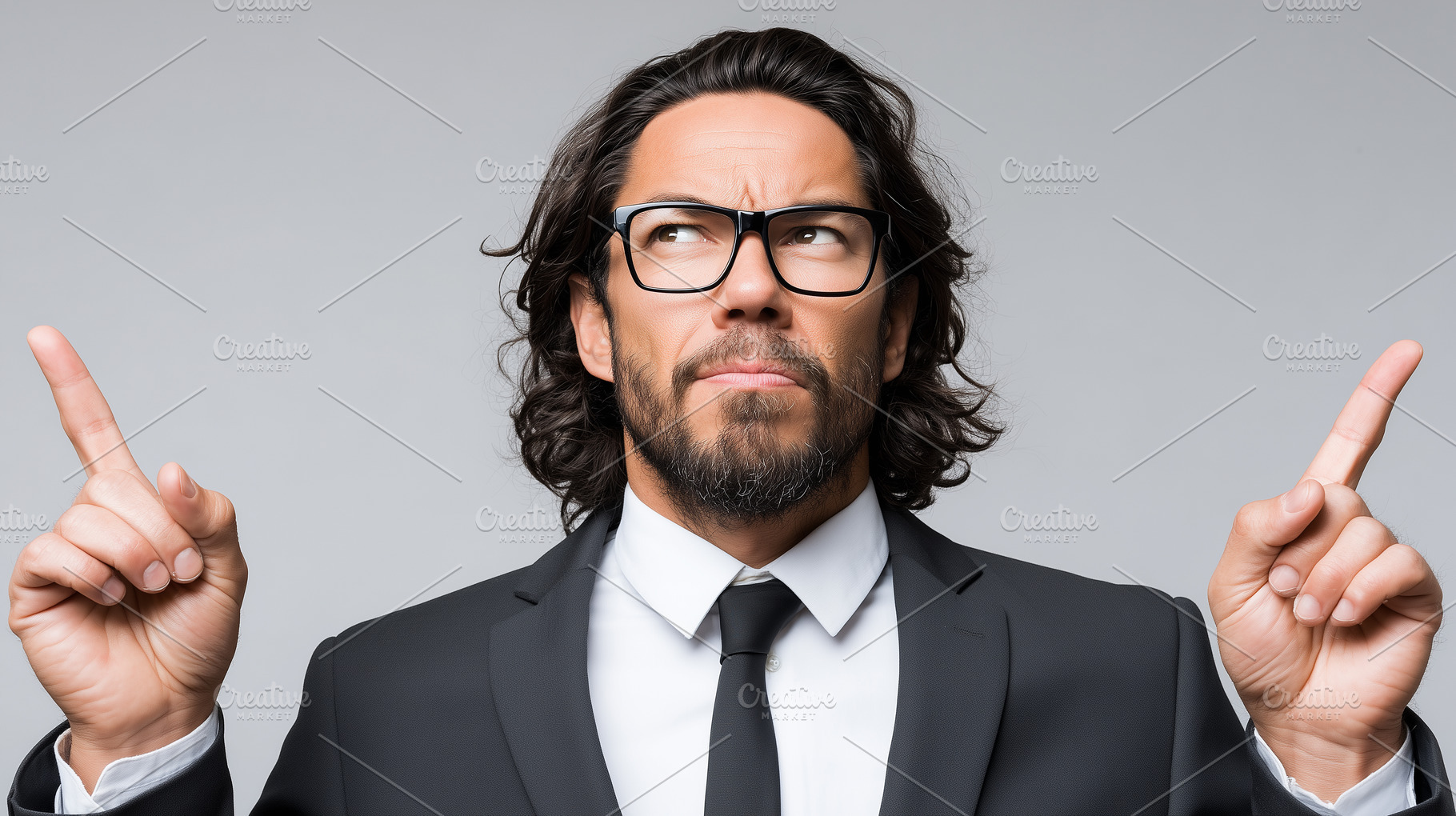Confident man in a suit and glasses, a Person Photo by MistyDay