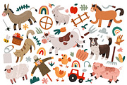 Farm animals cute illustrations, an Animal Illustration by Fave Brush (Thumbnail 2 of 14)
