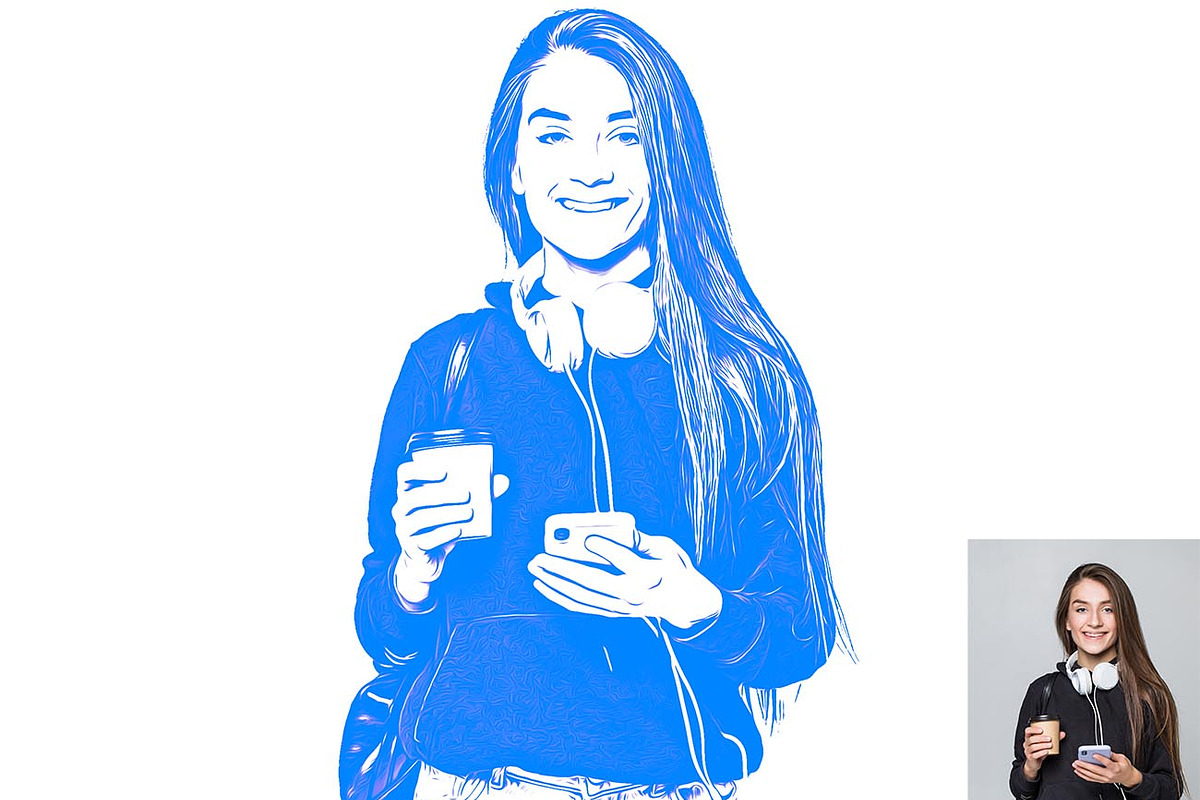 Digital Vector Drawing Ps Action, an Action Add-On by Studio Retouch (Photo 7 of 12)