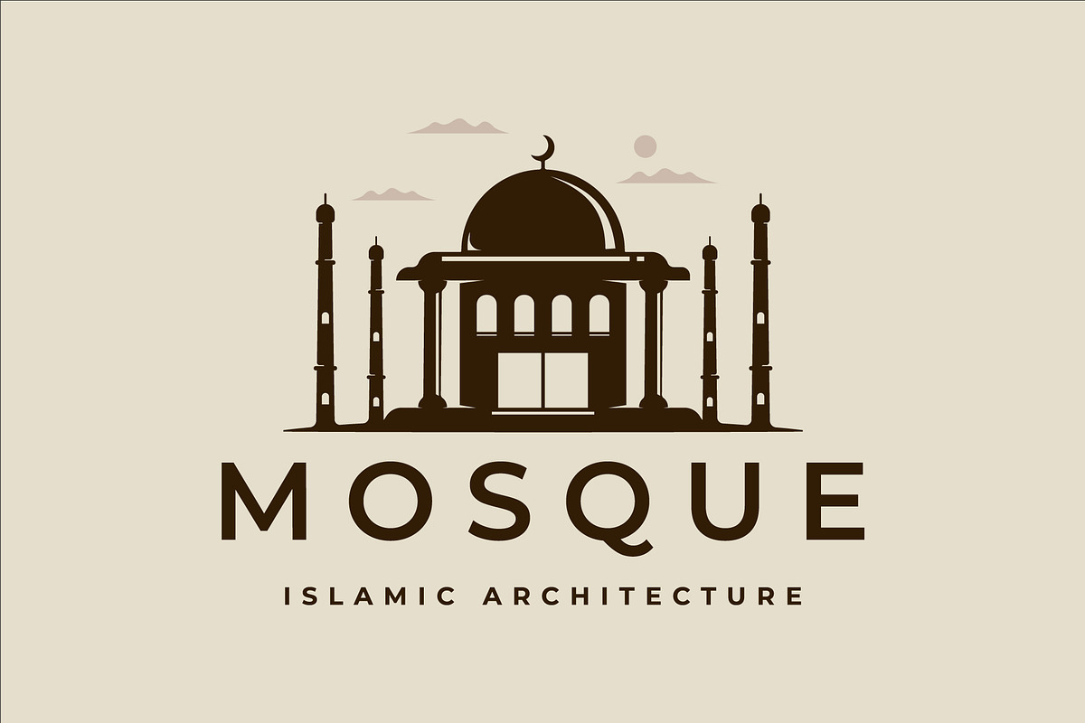 mosque architecture logo vector, a Branding & Logo Template by zyxroun shop