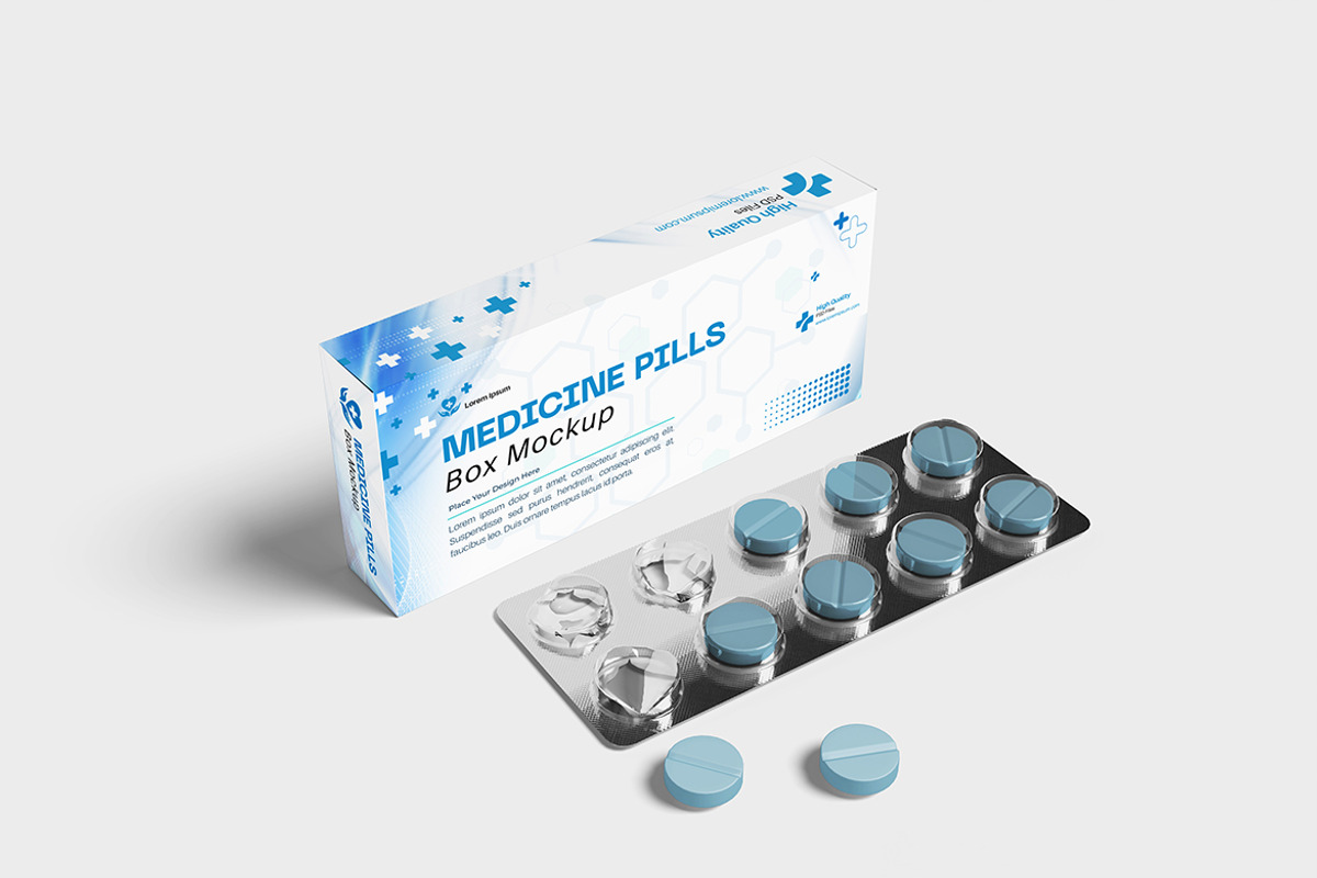Medicine Pills Box Mockup, a Product Mockup by bimockup (Photo 5 of 6)