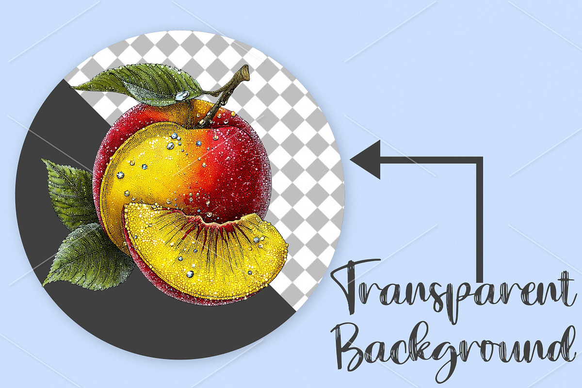 Whimsical Summer Fruits Clipart PNG, an Illustration by Canvas Craft (Photo 2 of 7)