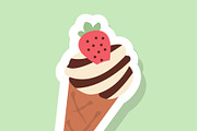 Hand painted bakery set stickers, a Food Illustration by okskukuruza (Thumbnail 3 of 3)