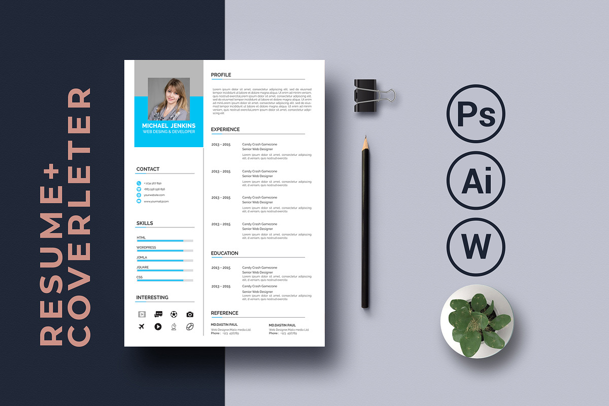 Clean Resume CV, a Resume Template by Blackcloud_Creations (Photo 8 of 8)