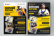 House Repair Flyer Template Bundle, a Flyer Template by Artonix (Thumbnail 1 of 5)