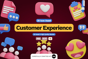 3D Customer Experience Icon