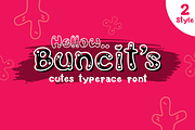 Buncits Cutes Typeface Font 2 Style, a Font by DiosiArt (Thumbnail 1 of 10)