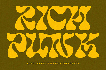 Rich Punk - Display Font, a Symbol Font by Prioritype Co