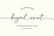 BeyondSweet Handwritten Wedding Font, a Script Font by Mila Garret (Thumbnail 1 of 13)