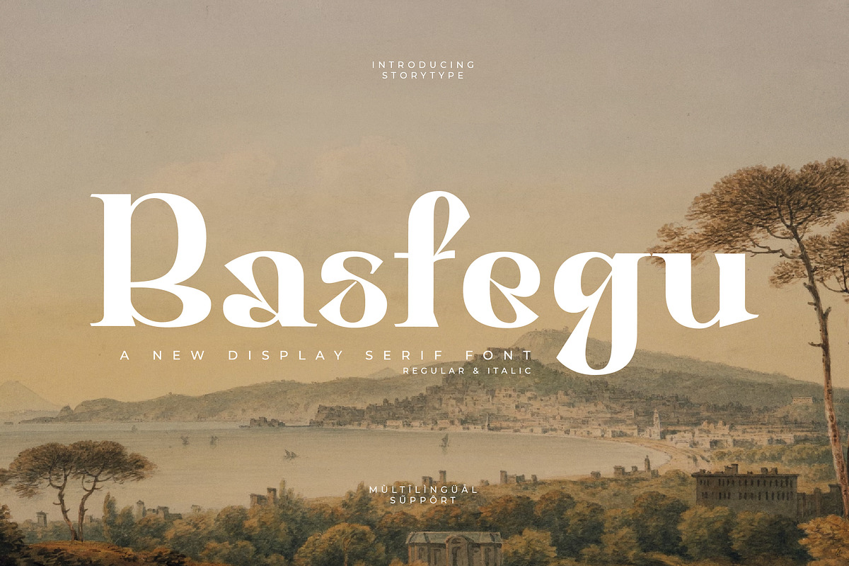 Basfegu A New Display Serif Font, a Serif Font by Storytype Studio (Photo 1 of 15)