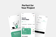 JQB - Job Finding App Figma Template, an App Template by Pixency (Thumbnail 2 of 6)