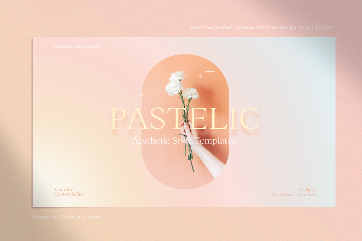 PASTELIC Powerpoint Templates, a Presentation Template by Cotbada_studio (Photo 2 of 11)