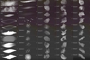 Procreate alcoholic ink brushes, a Brush Add-On by Elenbushe (Thumbnail 2 of 7)