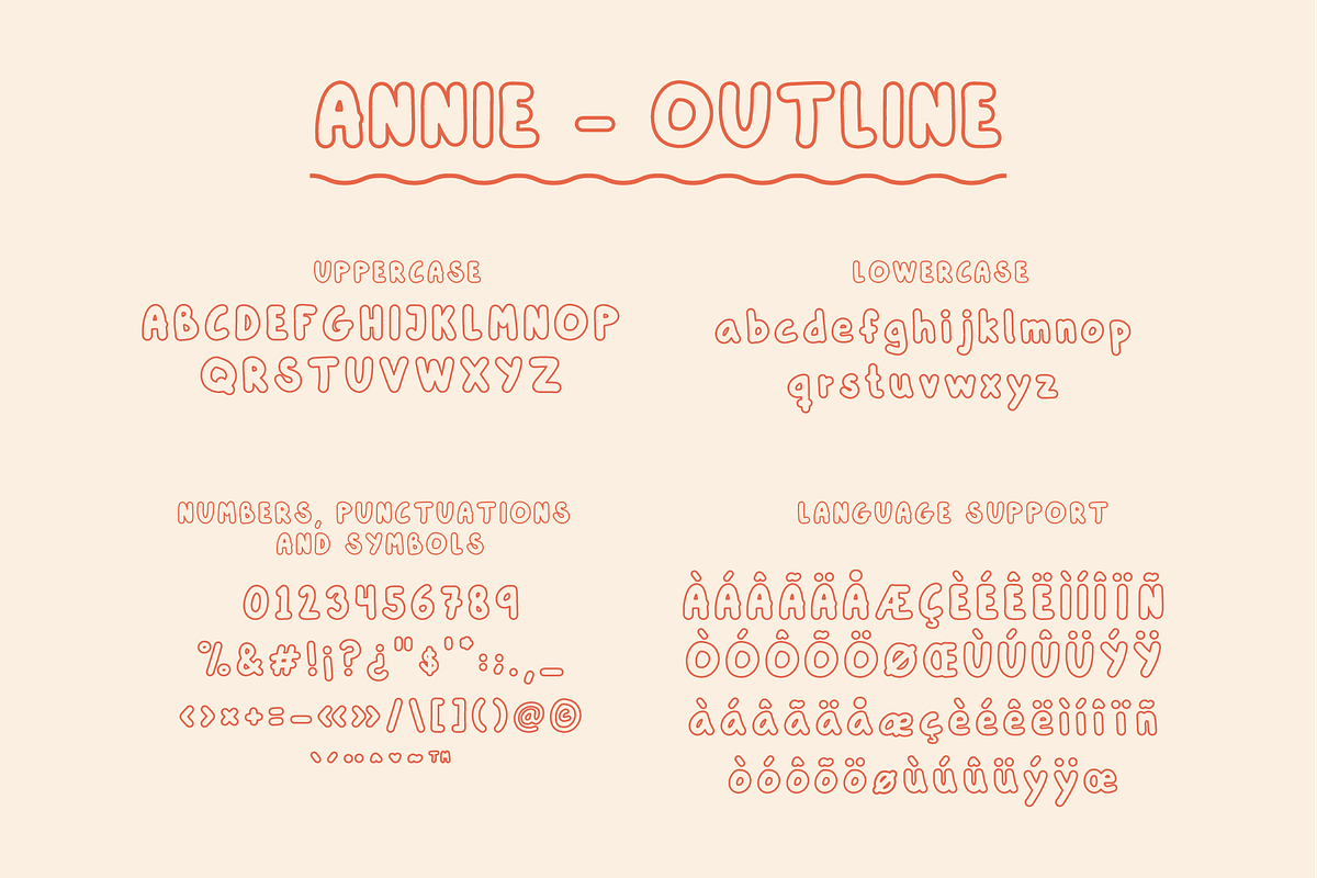 Annie - Voluminous Retro Typeface, a Font by Alice Engren (Photo 8 of 8)