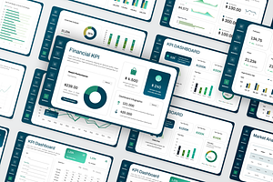 Financial KPI Dashboard PowerPoint