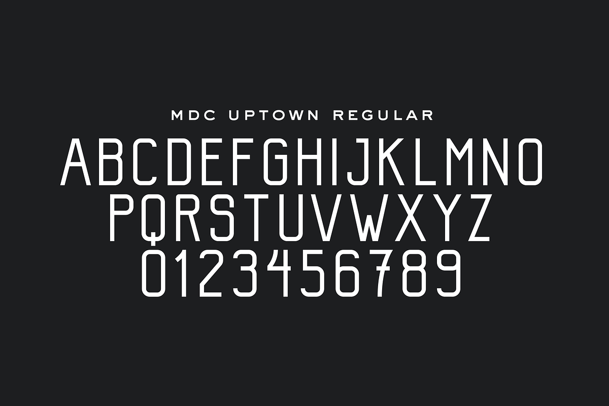 MDC Uptown - A Modern Condensed Font preview 3